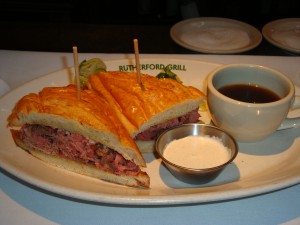 The French Dip Sandwich at Rutherford Grill