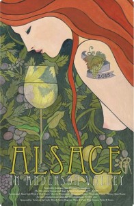 2015 International Alsace Varietals Festival Poster 