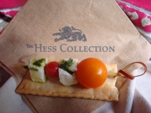 Caprese Skewers at Hess Collection
