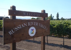 Welcome Sign Russian River Valley
