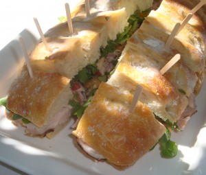Roasted Pork Sandwich at Napa Valley's Mt Veeder tasting
