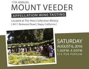2016 Mount Veeder Appellation Wine Tasting
