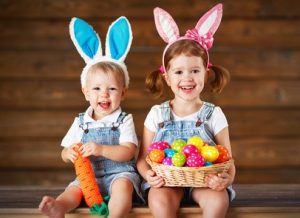 Kids ready for Easter in Napa Valley
