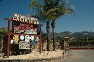 Welcome to Calistoga, in Napa Valley