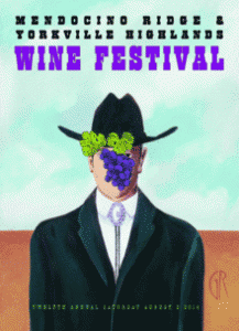 2014 Mendocino Ridge and Yorkville Highlands Wine Festival Poster